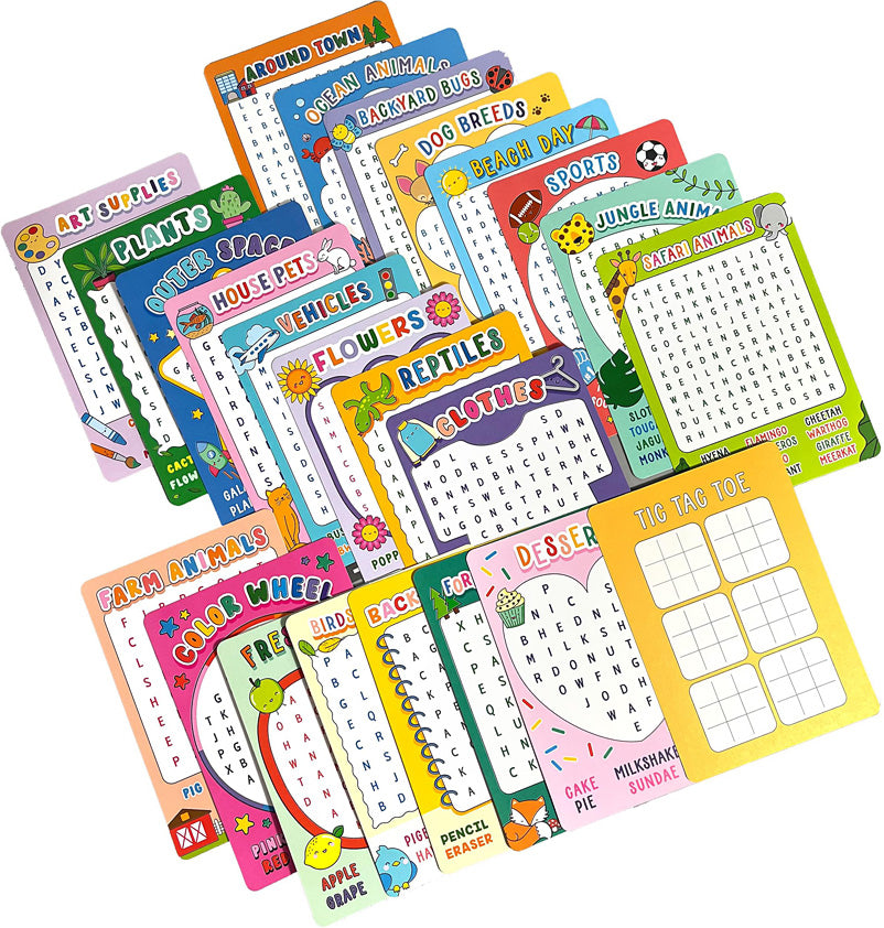 Word Search Activity Cards