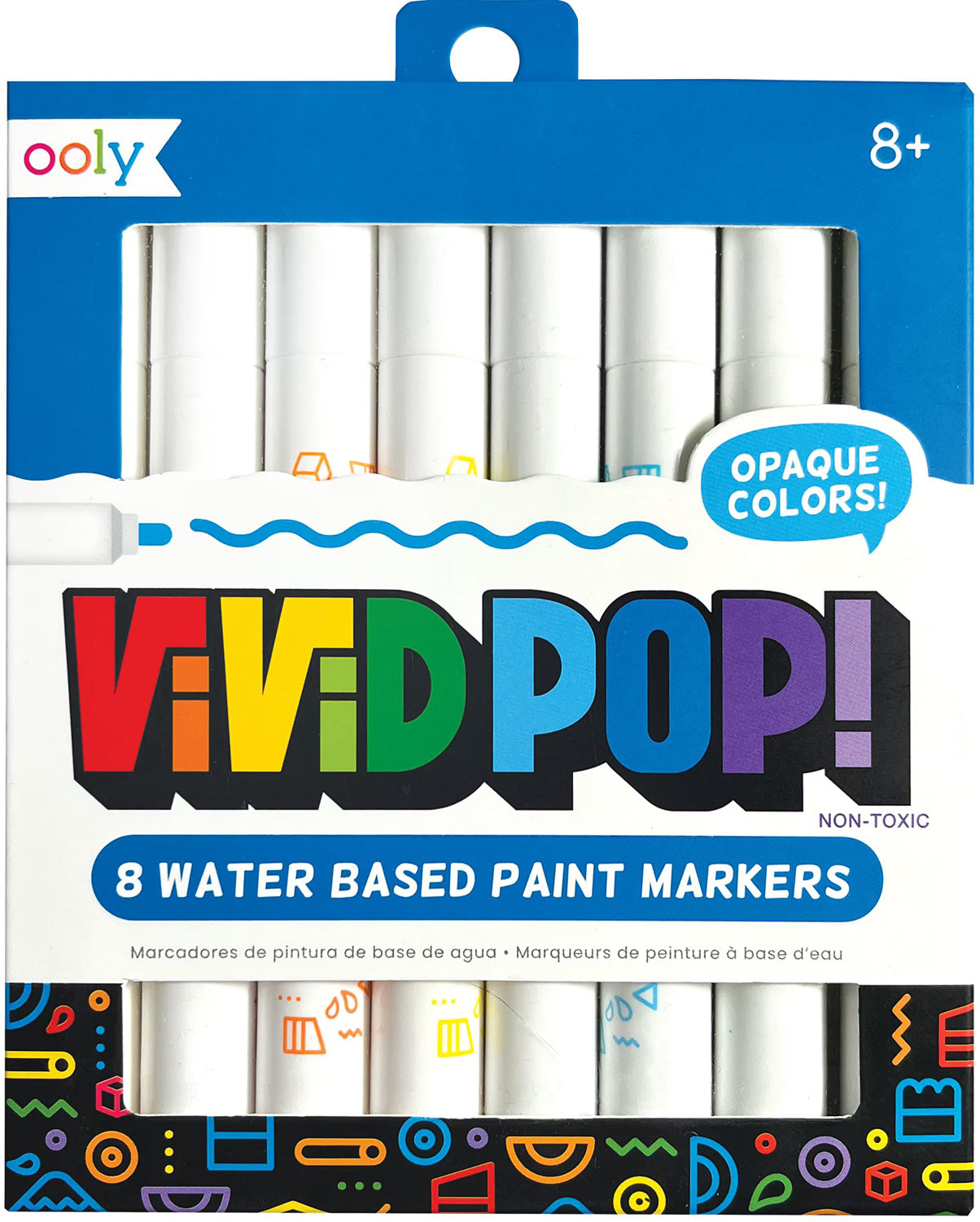 Vivid Pop! Water Based Paint Markers - 8 pk