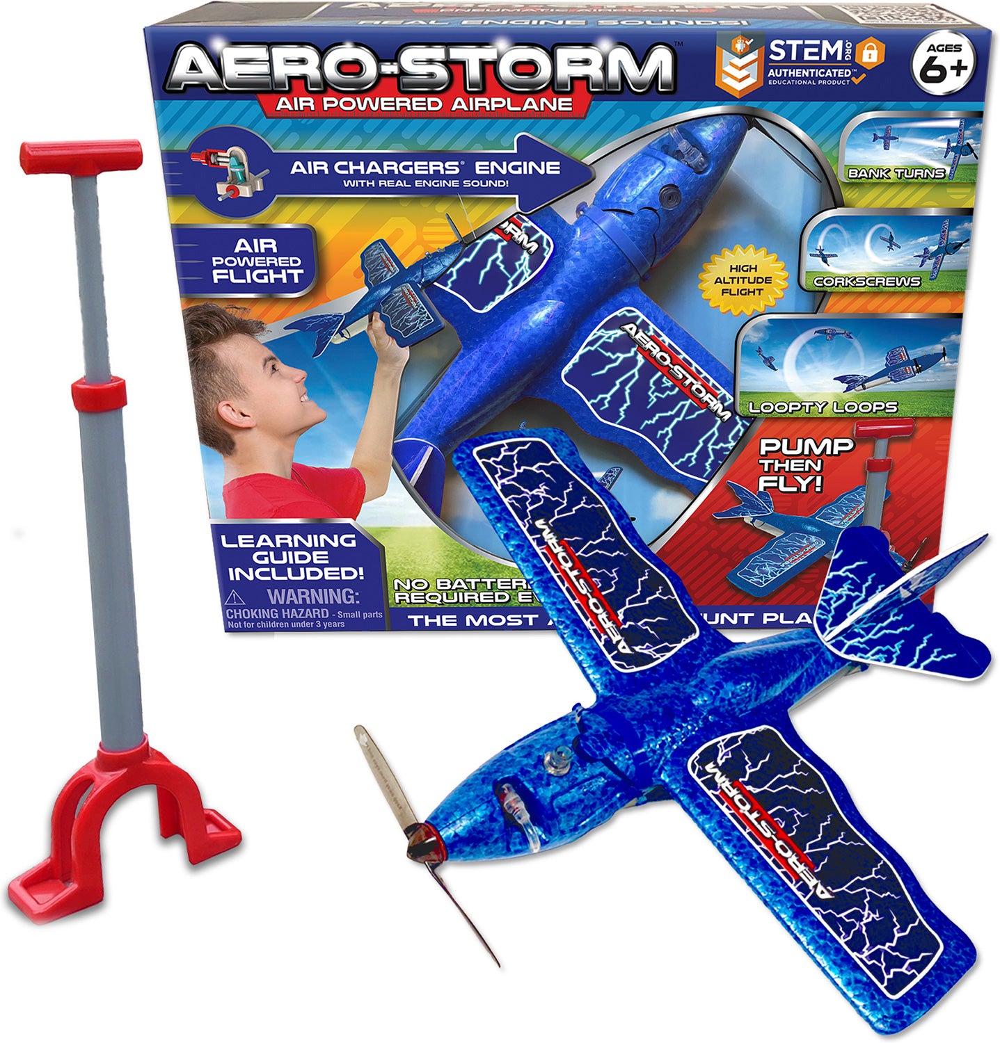 Aero-Storm Aerobatic Stunt Plane - Blue