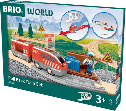 BRIO World Pull Back Train Set
