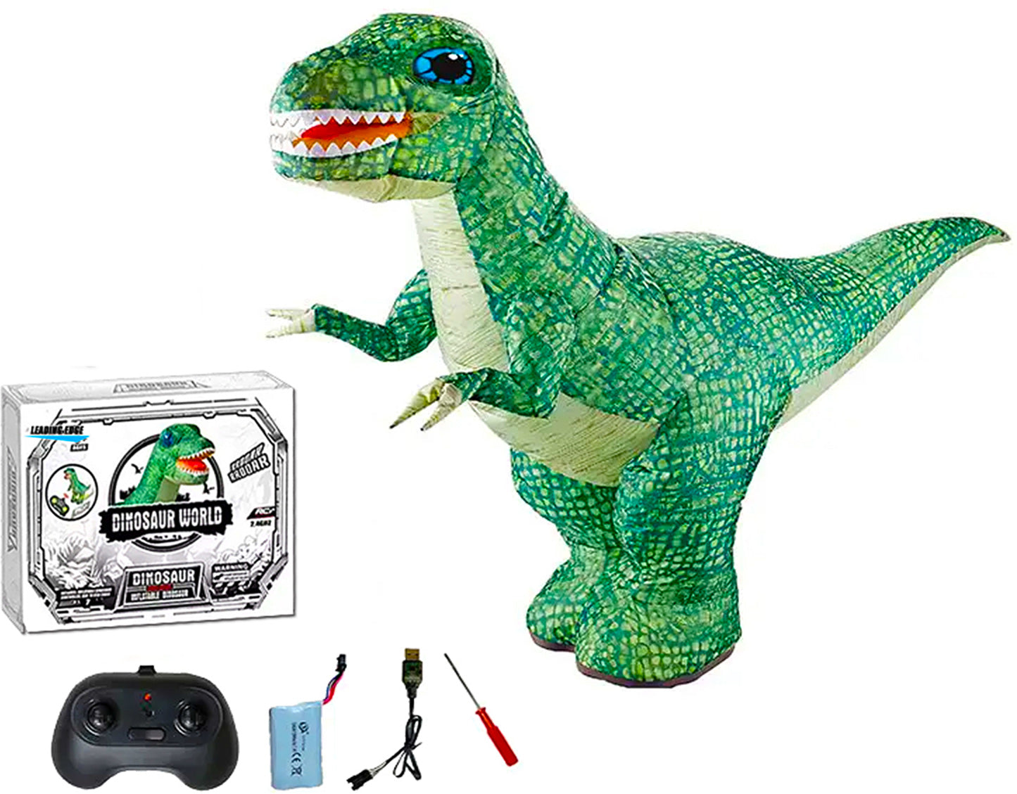 Inflatable Dinosaur RC Green