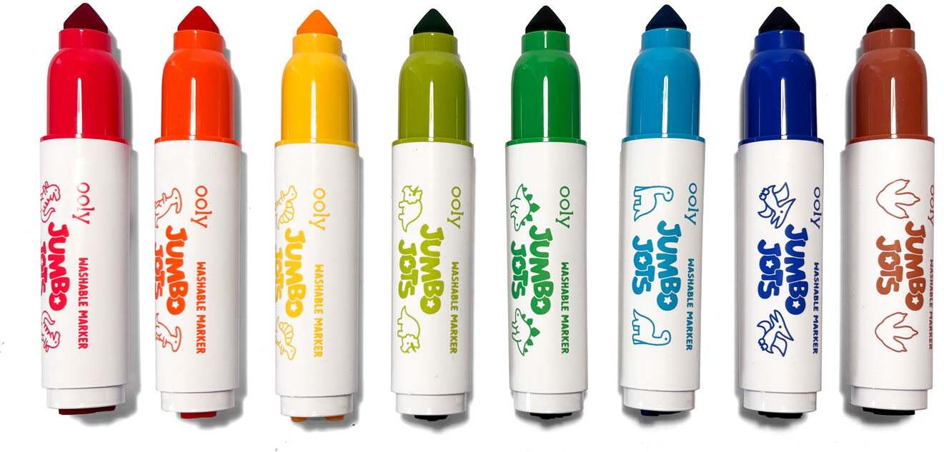 Jumbo Jots 8 Dual Tip Dinosaur Markers
