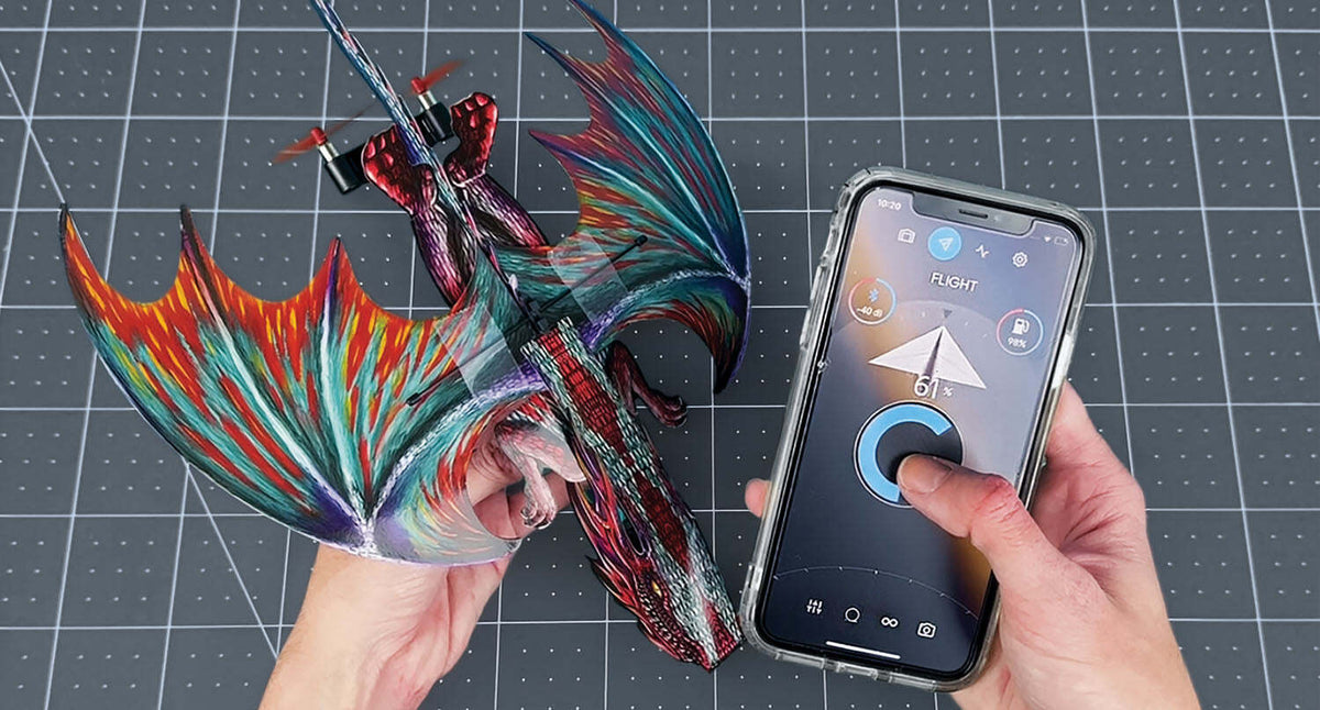 POWERUP Dragon Smartphone Controlled Paper Craft Kit