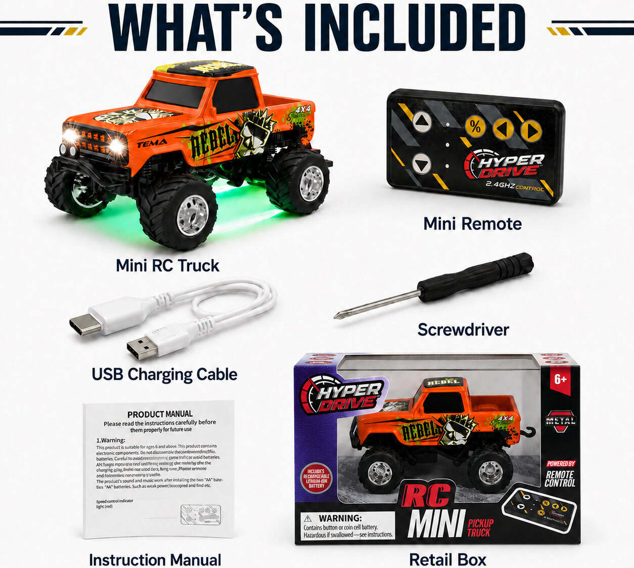 Hyper Drive Mini RC Retro Truck