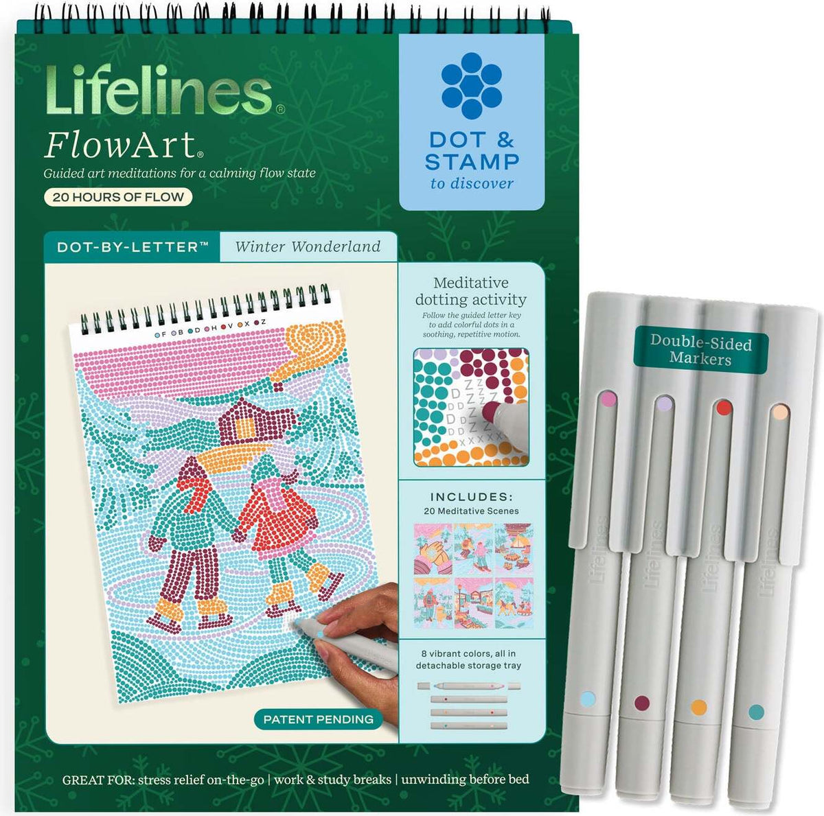 Lifelines FlowArt Dot-By-Letter - Winter Wonderland