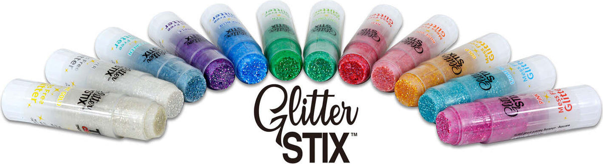 Glitter Stix Mess Free Glitter! 12 pc Set