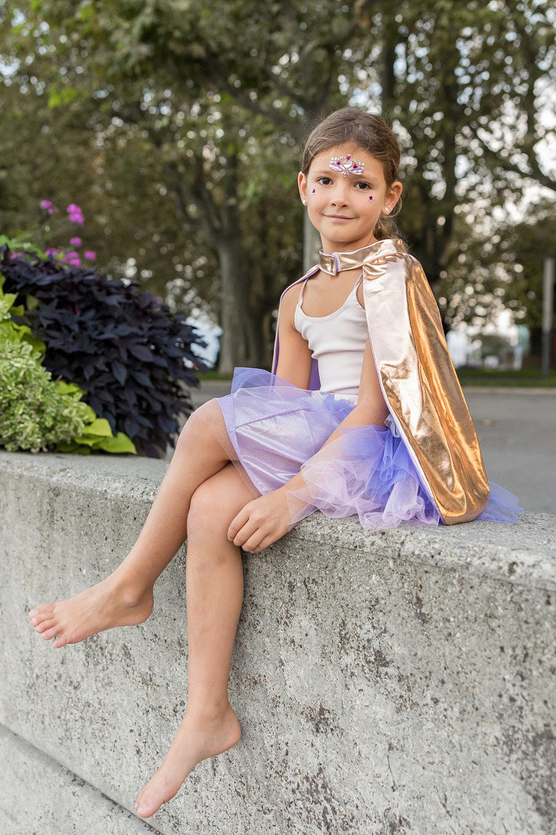 Super Duper Tutu, Cape & Mask Lilac/Rose Gold