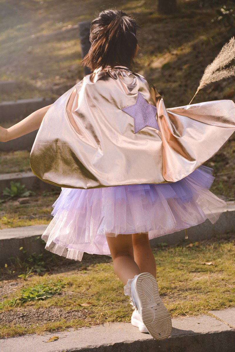 Super Duper Tutu, Cape & Mask Lilac/Rose Gold