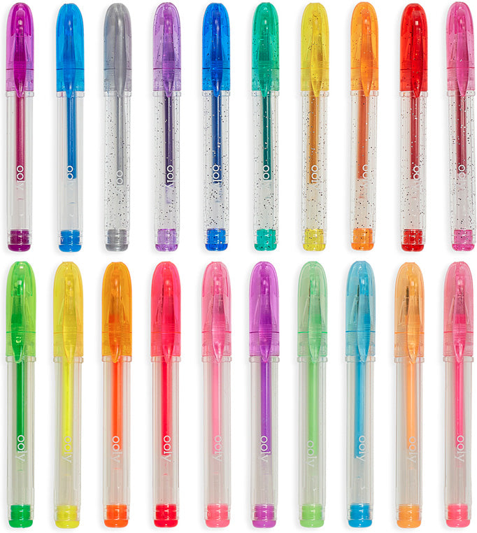 Mini Doodlers Fruity Scented Gel Pens - Set of 20