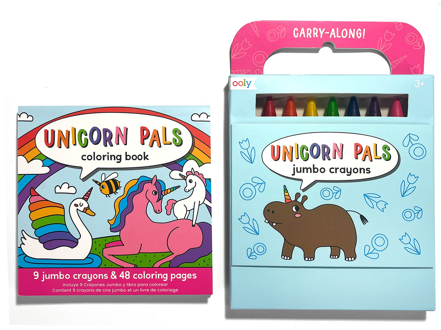 Carry Along Unicorn Pals Coloring Book and Crayon Set