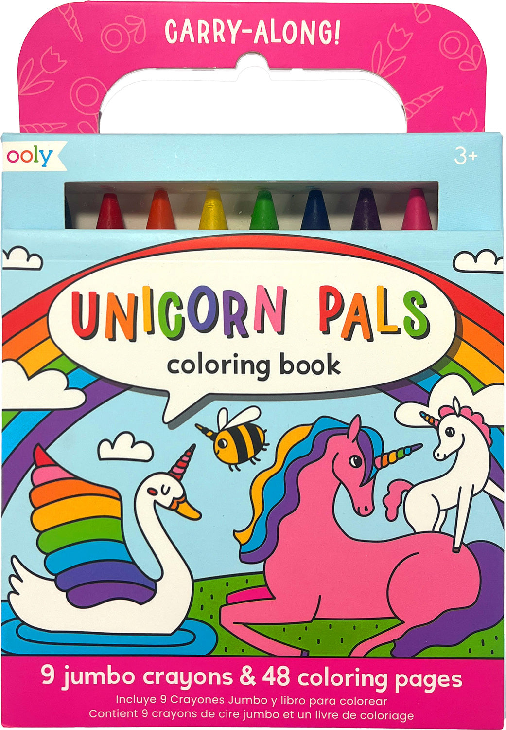 Carry Along Unicorn Pals Coloring Book and Crayon Set