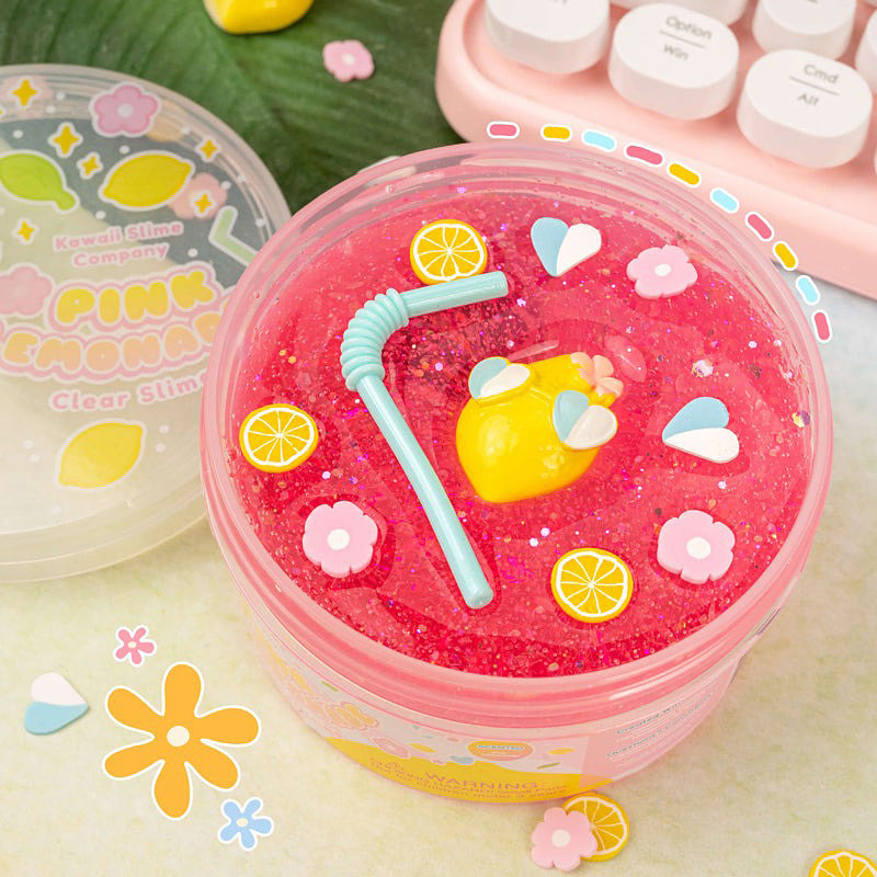 Pink Lemonade Clear Slime