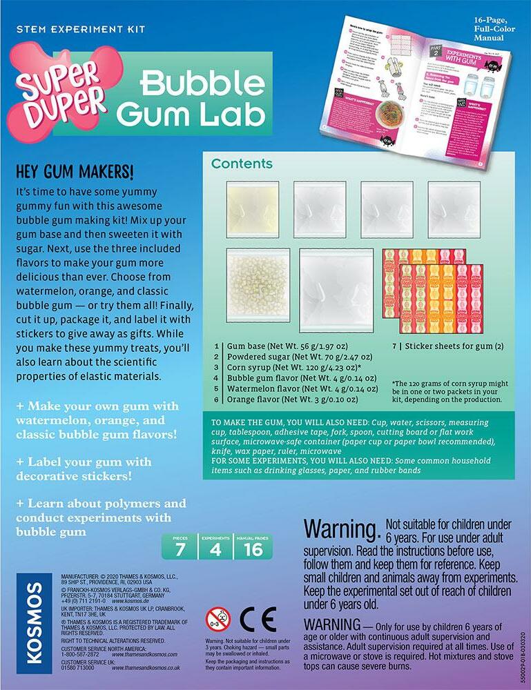 Super Duper Bubble Gum Lab