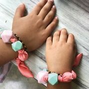 Mandy with Friendship Bracelet in Muslin Dress