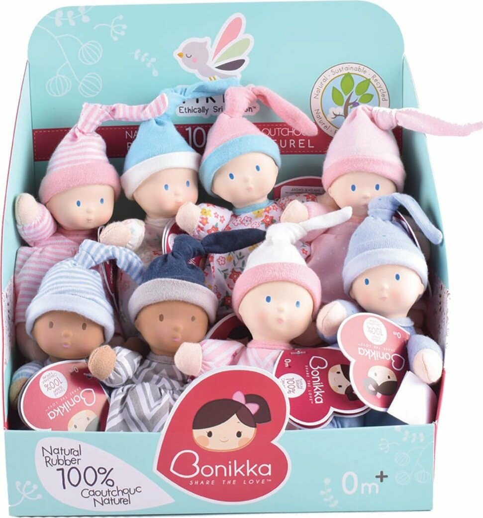 Precious Dolls - Light & Dark Skin With Natural Rubber Head In Cdu