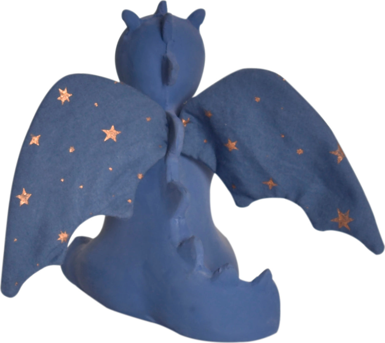 Baby Midnight Dragon Natural Rubber Rattle with Crinkle Wings