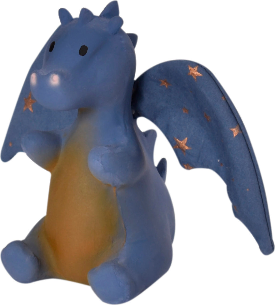Baby Midnight Dragon Natural Rubber Rattle with Crinkle Wings