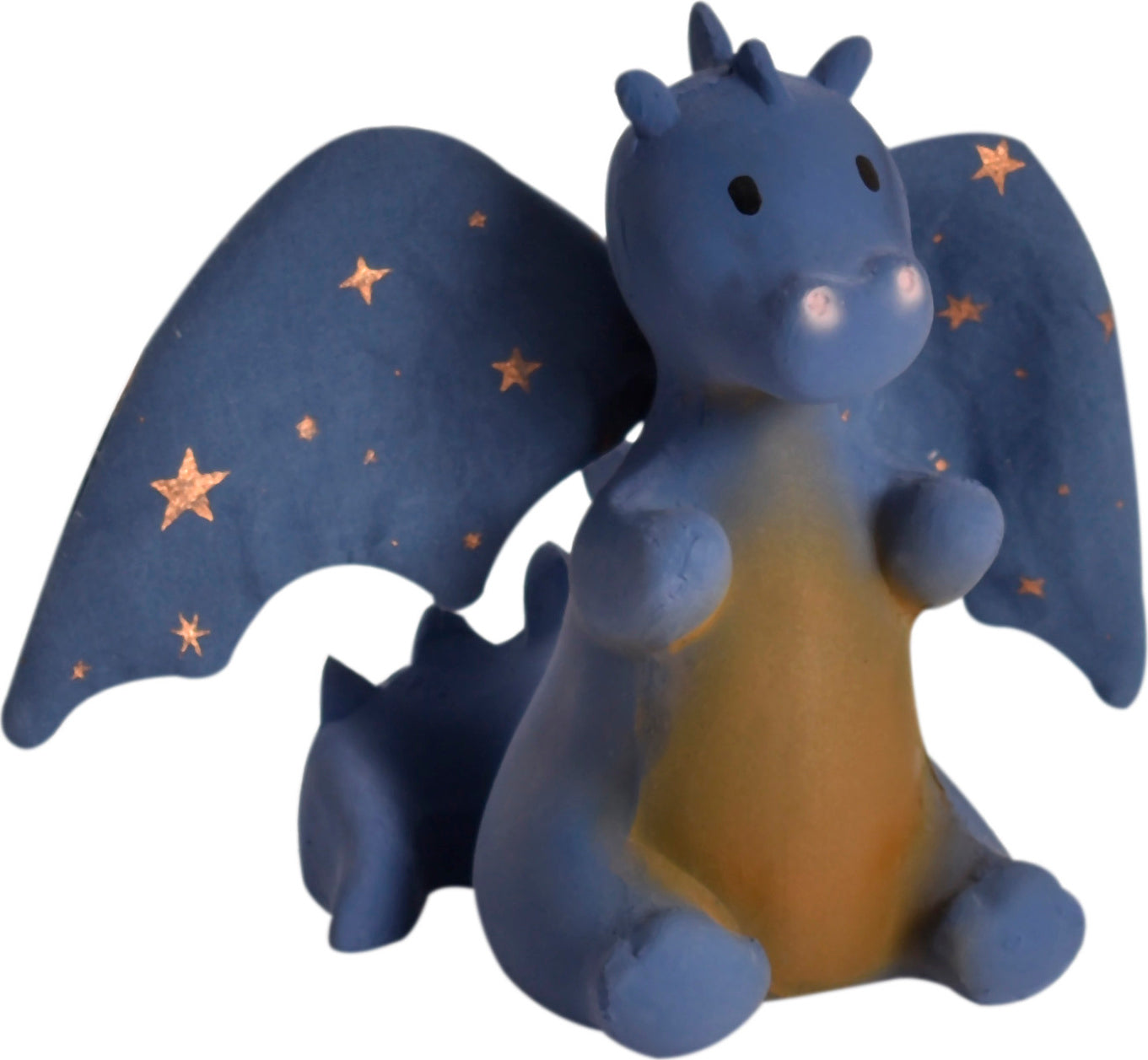 Baby Midnight Dragon Natural Rubber Rattle with Crinkle Wings