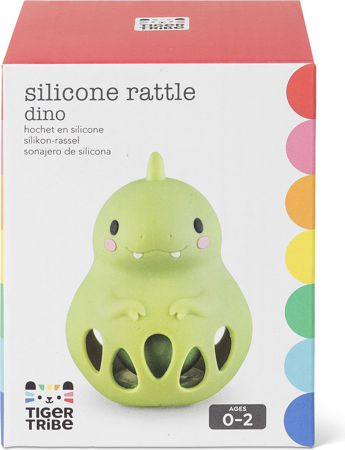 Silicone Rattle - Dino