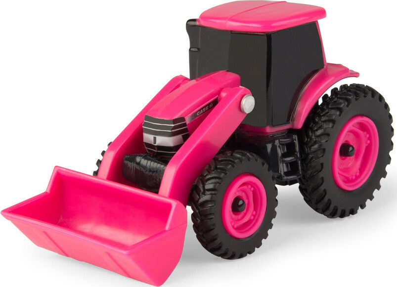 Case IH 1:64 Scale Pink Tractor Toy with Loader