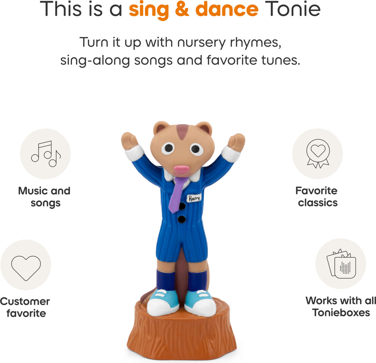 The Laurie Berkner Band: Harry the Chipmunk's Treasure Hunt Tonie