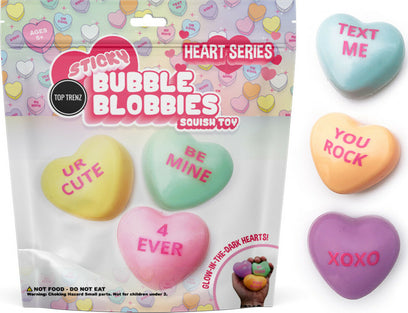 Sticky Bubble Blobbies - Conversation Heart