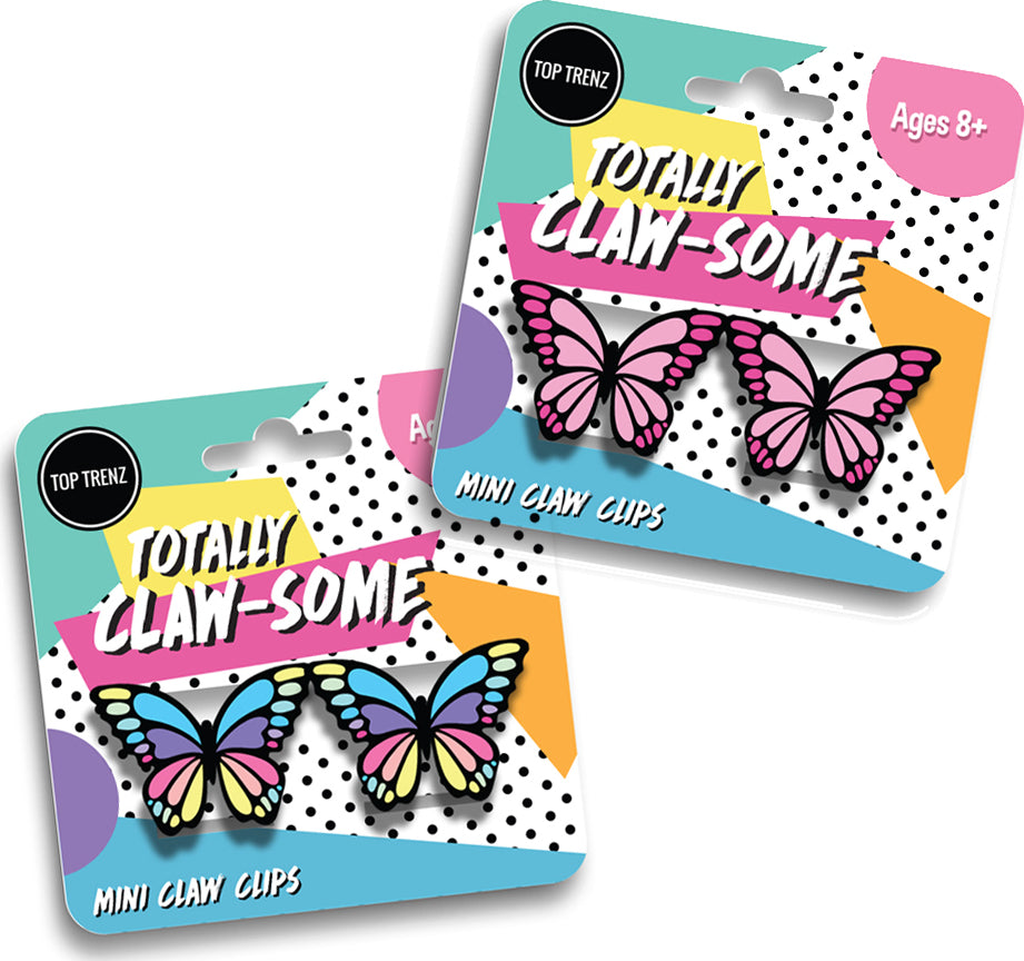 Mini Butterfly Claw Clips