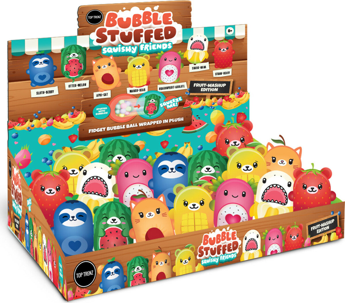 Bubble Stuffed Squishy Friends - Fruit Mashup Edition