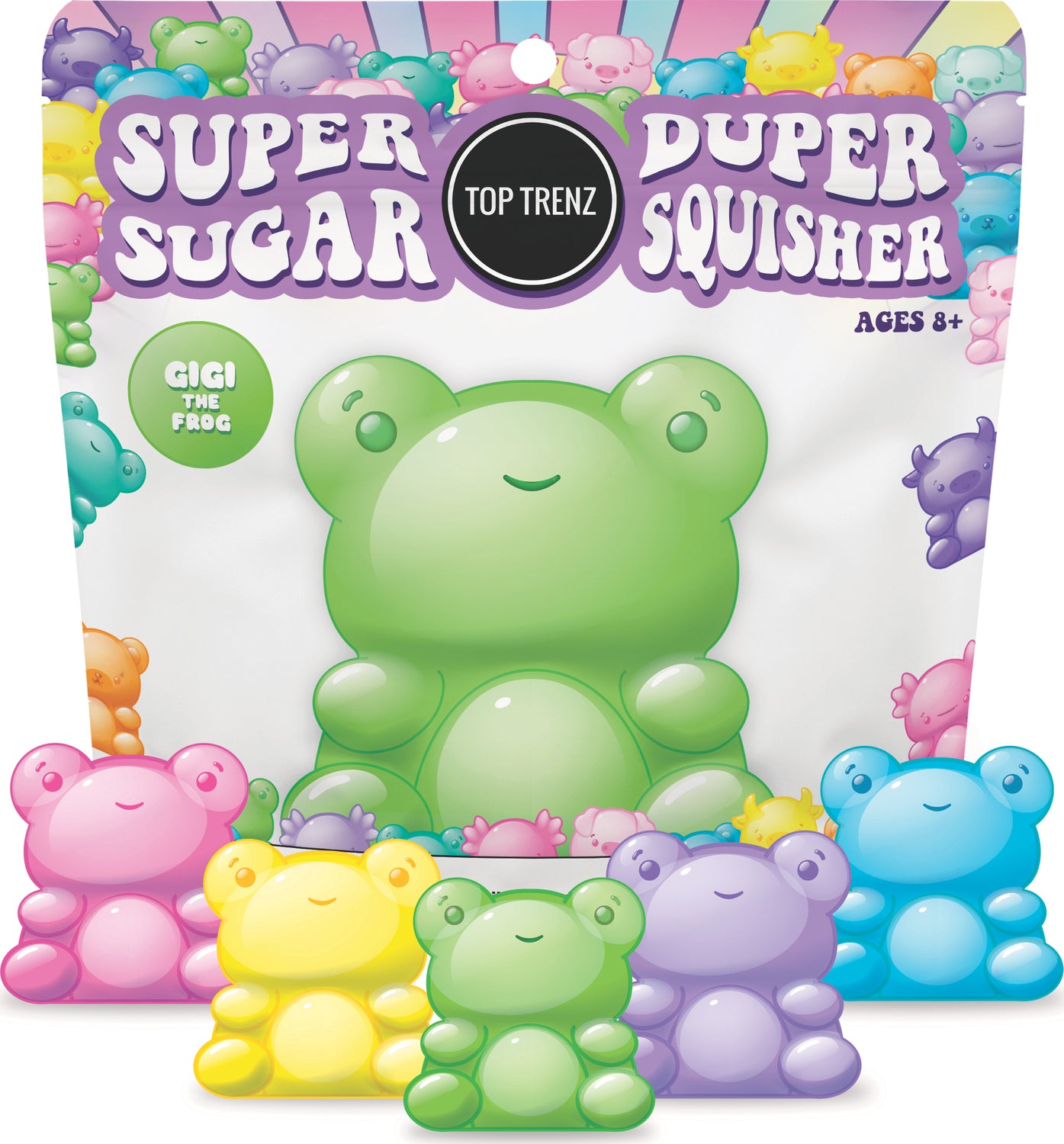 Super Duper Sugar Squisher - Frog (assorted)