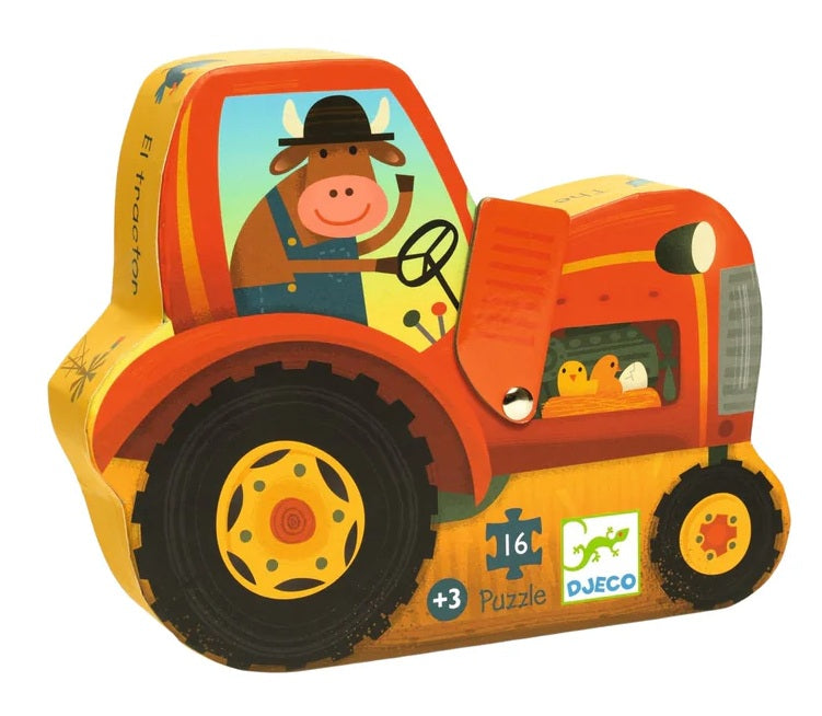 Silhouette Tractor Mini Puzzle