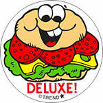 Deluxe! - Salami scent Retro Scratch 'n Sniff Stinky Stickers (24 Ct)