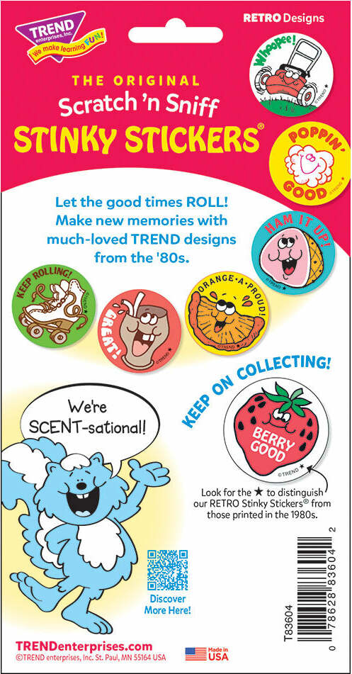 Deluxe! - Salami scent Retro Scratch 'n Sniff Stinky Stickers (24 Ct)