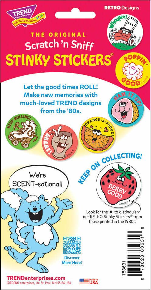 Hot Dog! - Hot Dog scent Retro Scratch 'n Sniff Stinky Stickers (24 Ct)