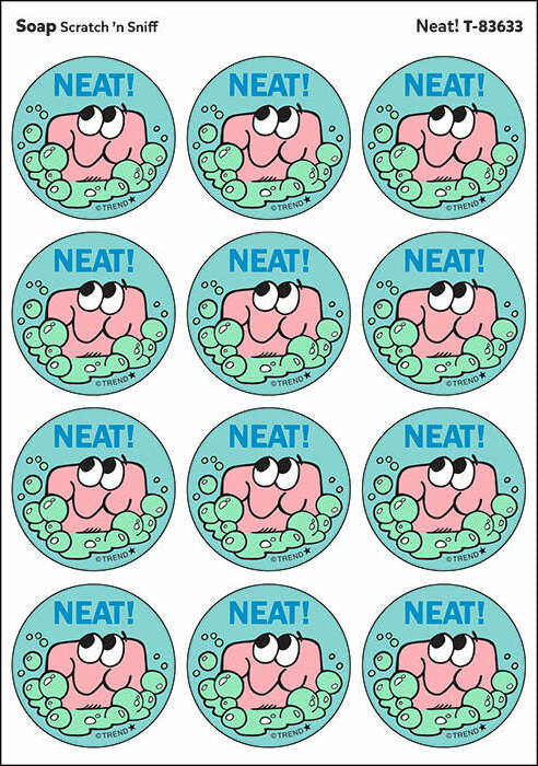 Neat! - Soap scent Retro Scratch 'n Sniff Stinky Stickers (24 Ct)