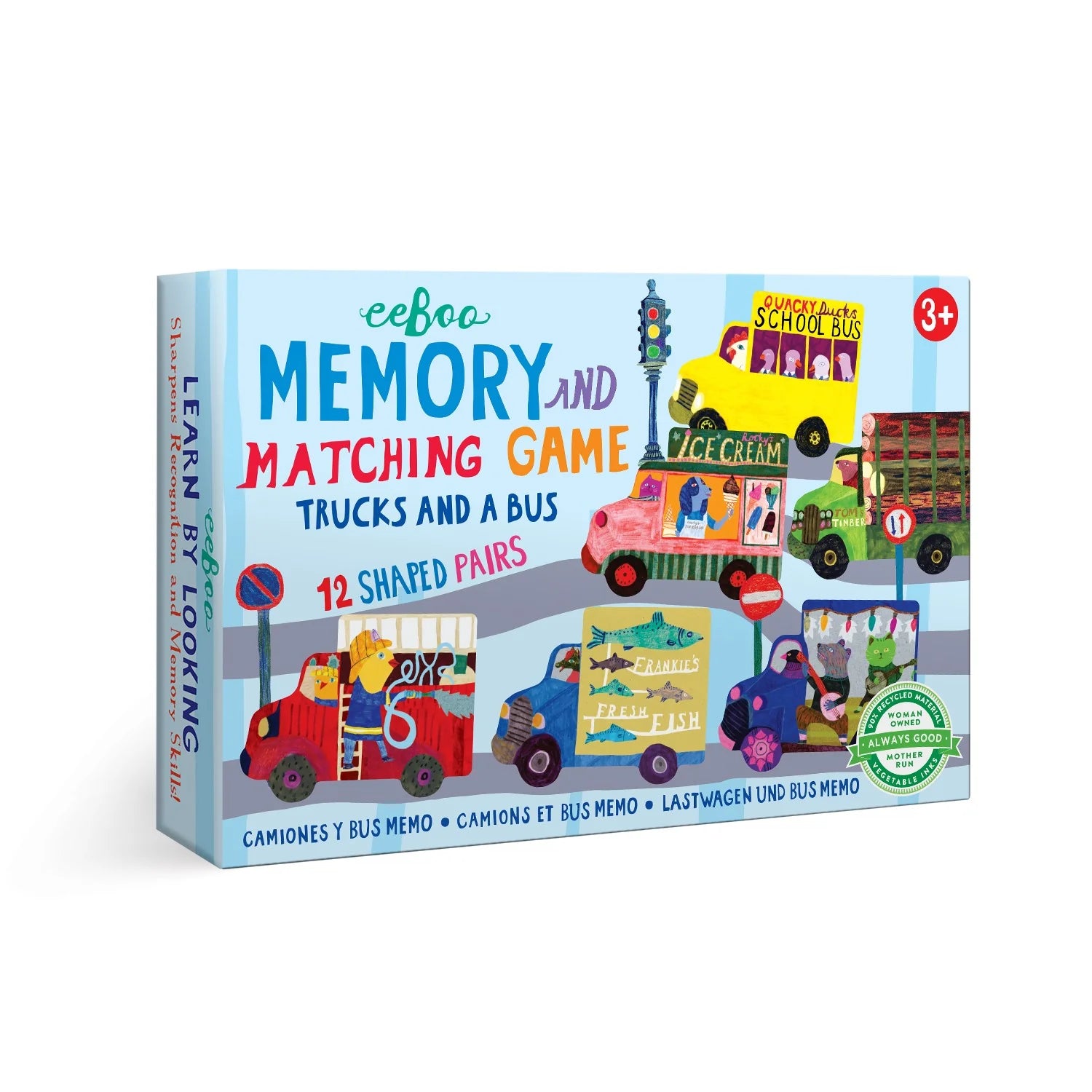 Trucks and a Bus Little Memory Matching Game