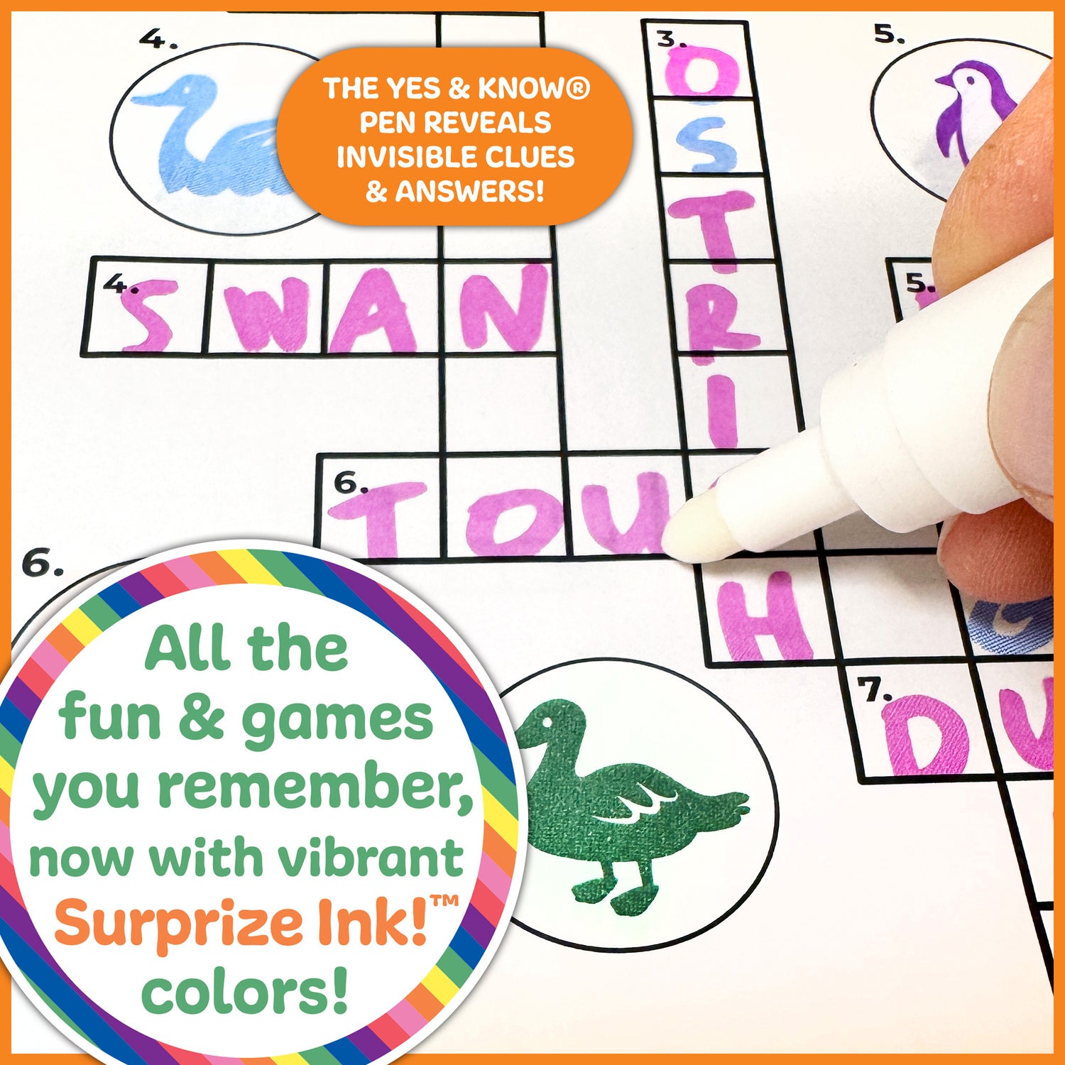 The Original Yes and Know Invisible Ink Trivia Game Books: Mythical Creatures