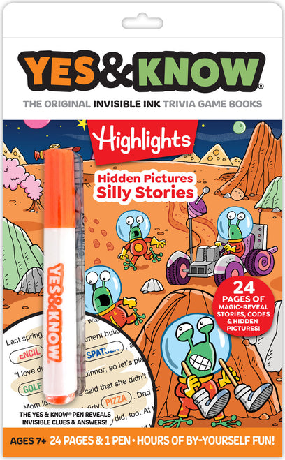 The Original Yes and Know Invisible Ink Trivia Game Books: Highlights Hidden Pictures