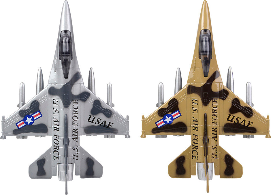 7" F-16 Die-cast Jet