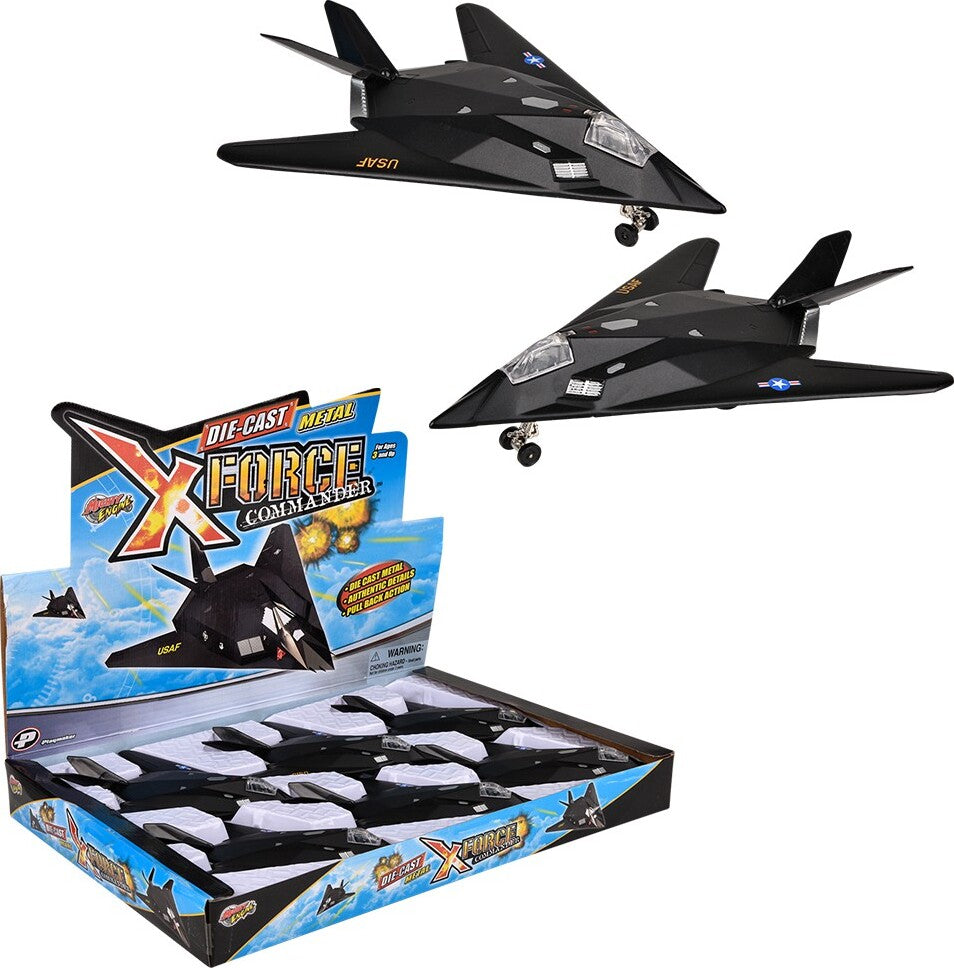 8" Die-Cast Pull Back F-117 Nighthawk