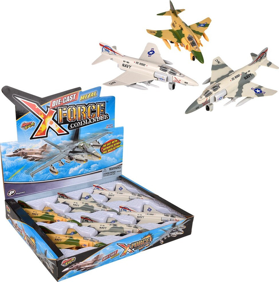7" Die-Cast Pull Back F-4 Phantom
