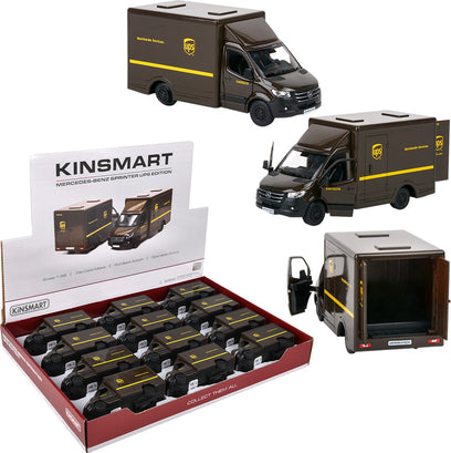 5" Diecast UPS Mercedes-benz Sprinter Box Truck 12ct
