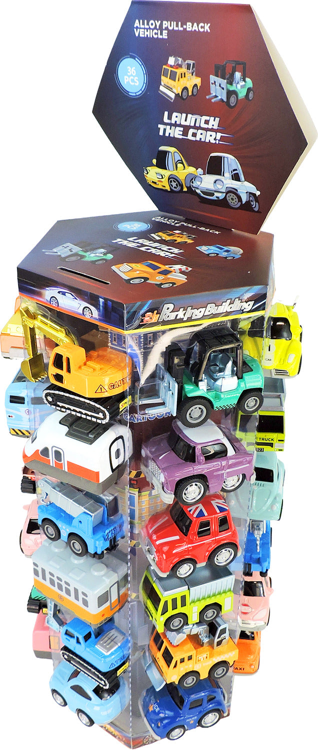 Alloy Alley Lrg. Diecast P/B Vehicle Tower Display (assorted)