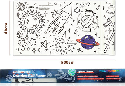 Childrens Drawing Rolling Paper - Space (16.4 Feet!)