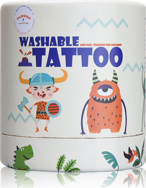 Washable Tattoos - 140 tattoo patterns on 10 sheets, 120 stickers on 3 sheets