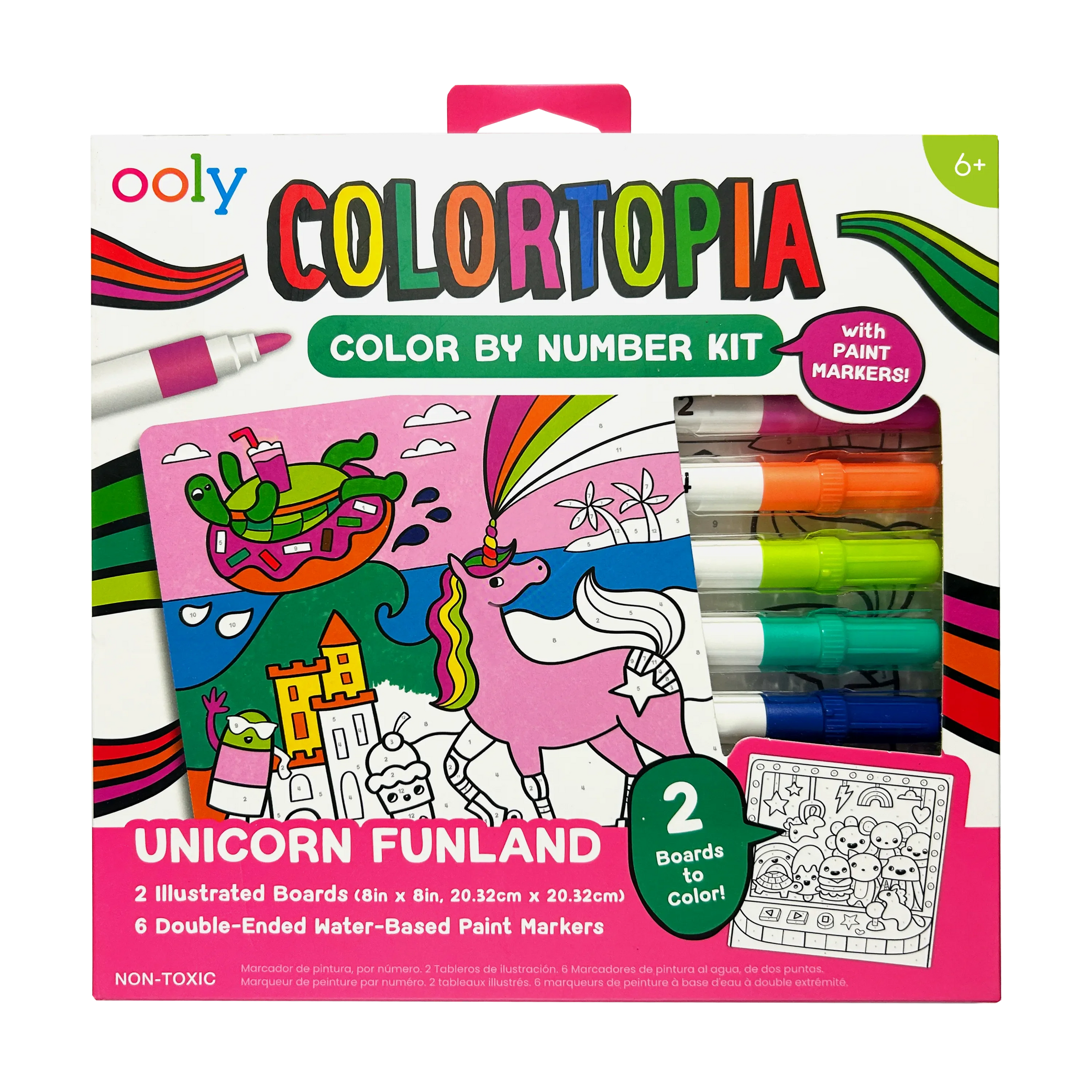 Colortopia: Paint by Number Paint Marker Kit - Unicorn Funland