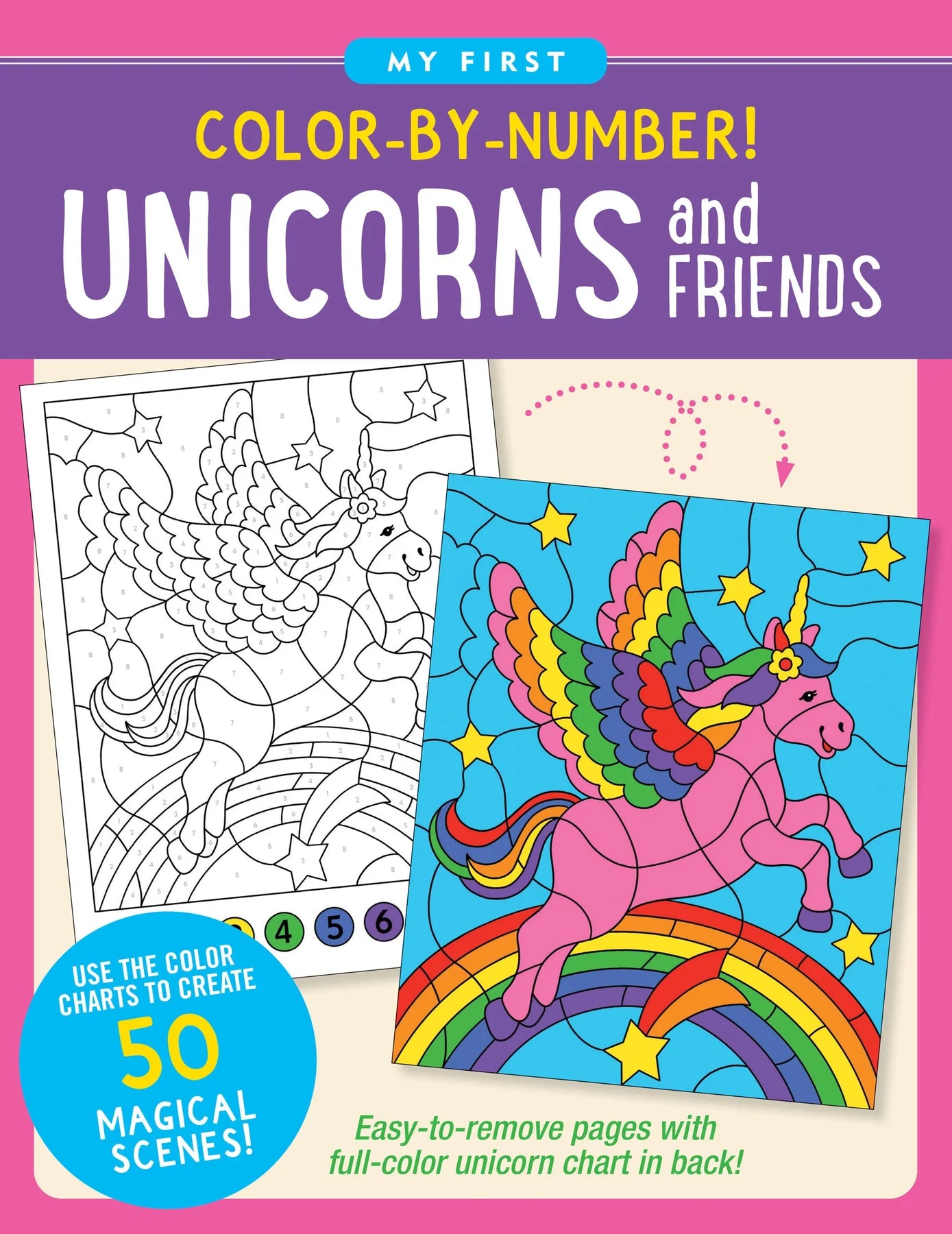 My First Color By Number - Unicorn and Friends