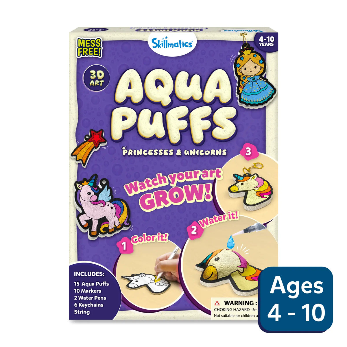 Aqua Puffs - Princesses and Unicorns