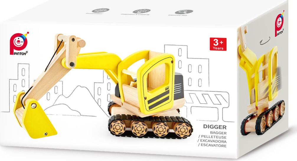 Excavation Digger - Wooden Construction Vehicle