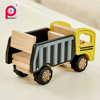 Dumper Truck Wooden Construction Vehicle