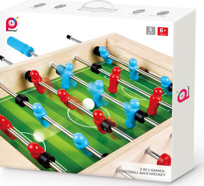 2 in 1 games: Foosball & Hockey